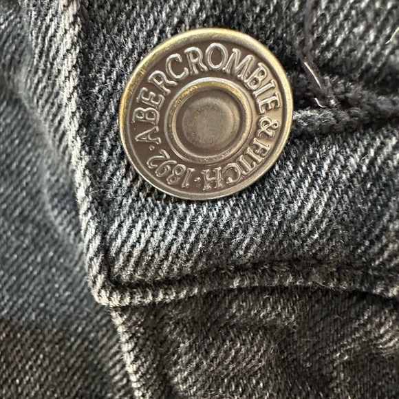 Abercrombie & Fitch crossover 90’s slim straight ultra High Rise black 31/12 - Picture 4 of 7